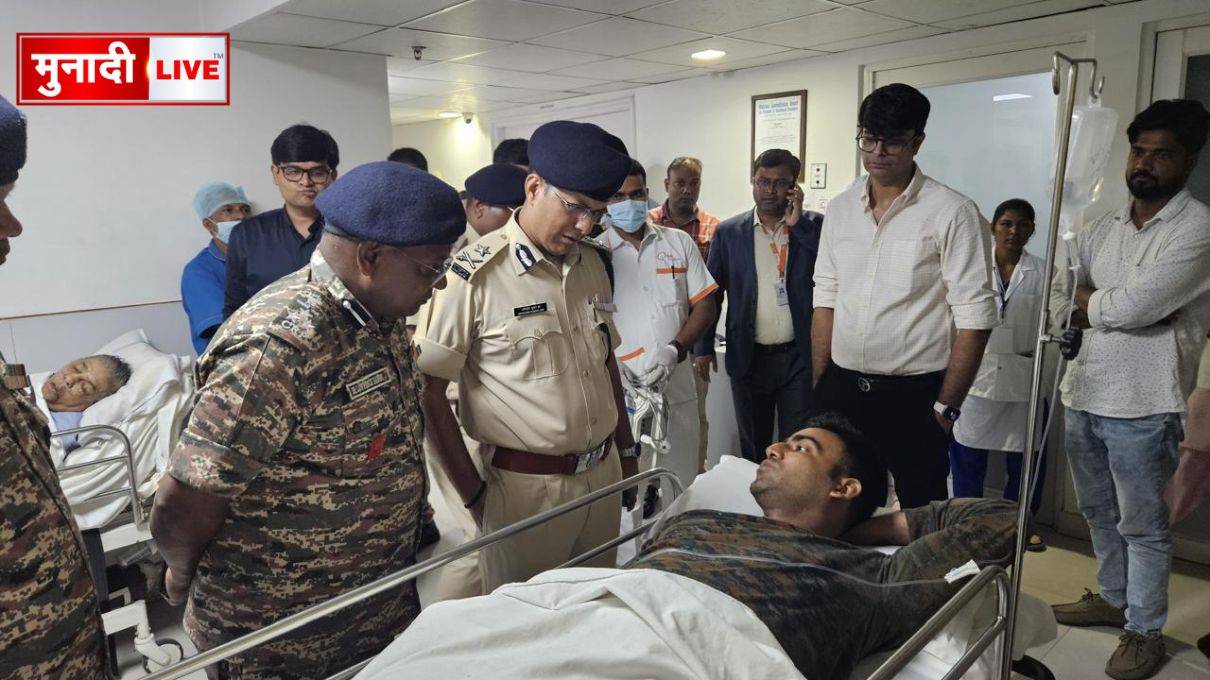 सीआरपीएफ कोबरा 209 के एसआइ जितेंद्र दानी खतरे से बाहर, रांची के राज हॉस्पिटल में चल रहा इलाज। 1 एसआई जितेंद्र दानी