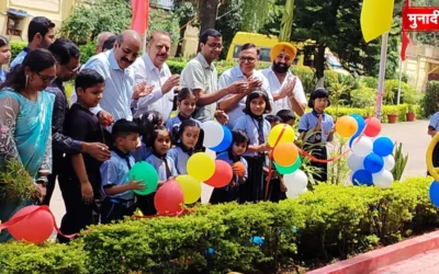 Open gym inauguration for children at Shri Krishna Vidya Mandir