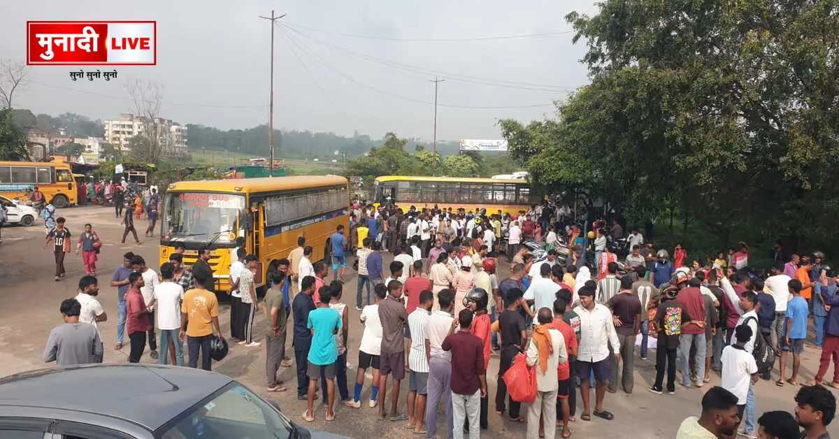 Painful road accident at Khelgaon Chowk