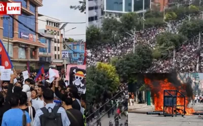 Violent protest in Nepal