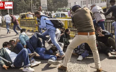lathi charge on sub-inspector recruitment candidates in Patna