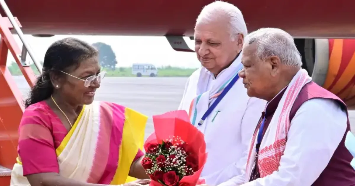 राष्ट्रपति द्रौपदी मुर्मू ने गया के विष्णुपद मंदिर में किया पिंडदान