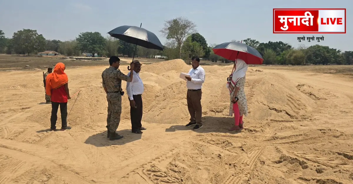 Gumla illegal sand mining