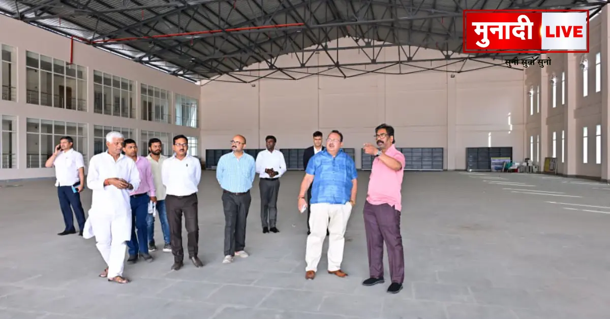 Ranchi airport hangar inspection
