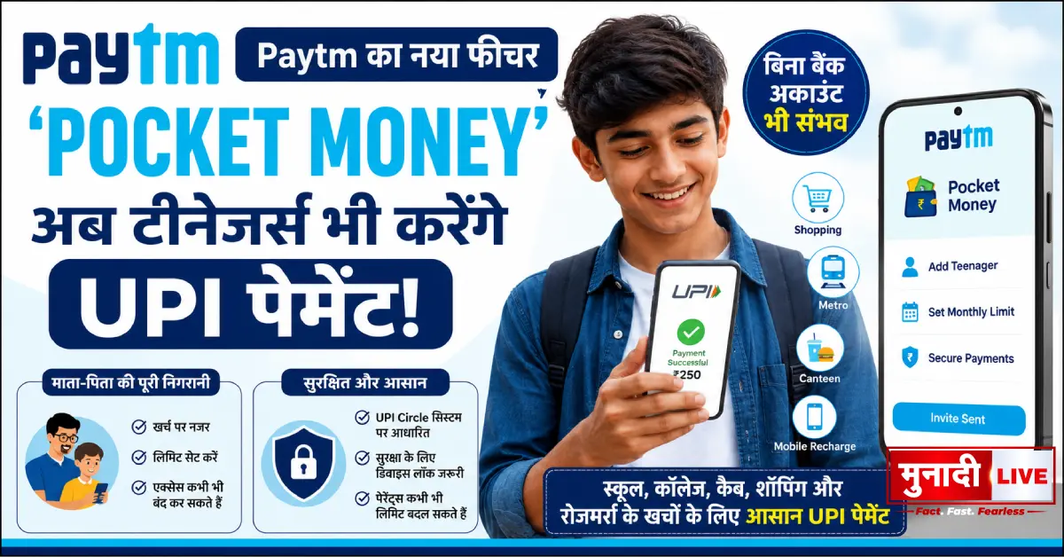 Paytm Pocket Money Feature