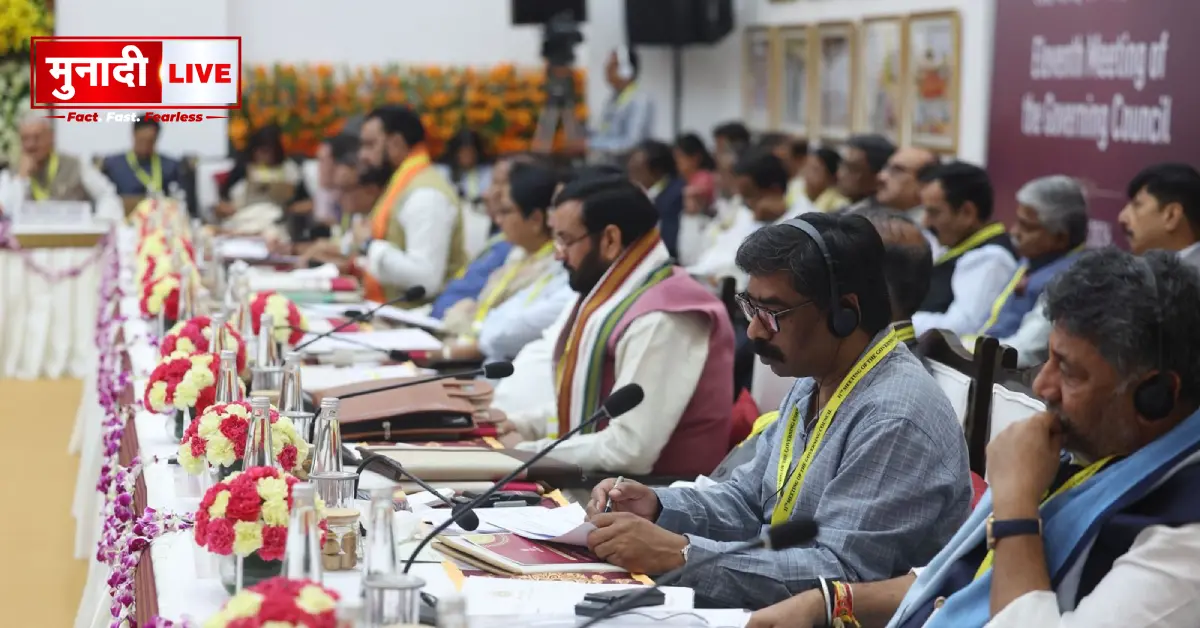 Hemant Soren at NITI Aayog