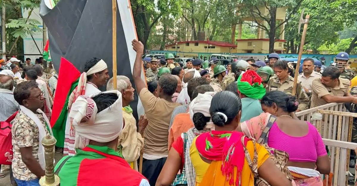 Jharkhand Agitator Protest
