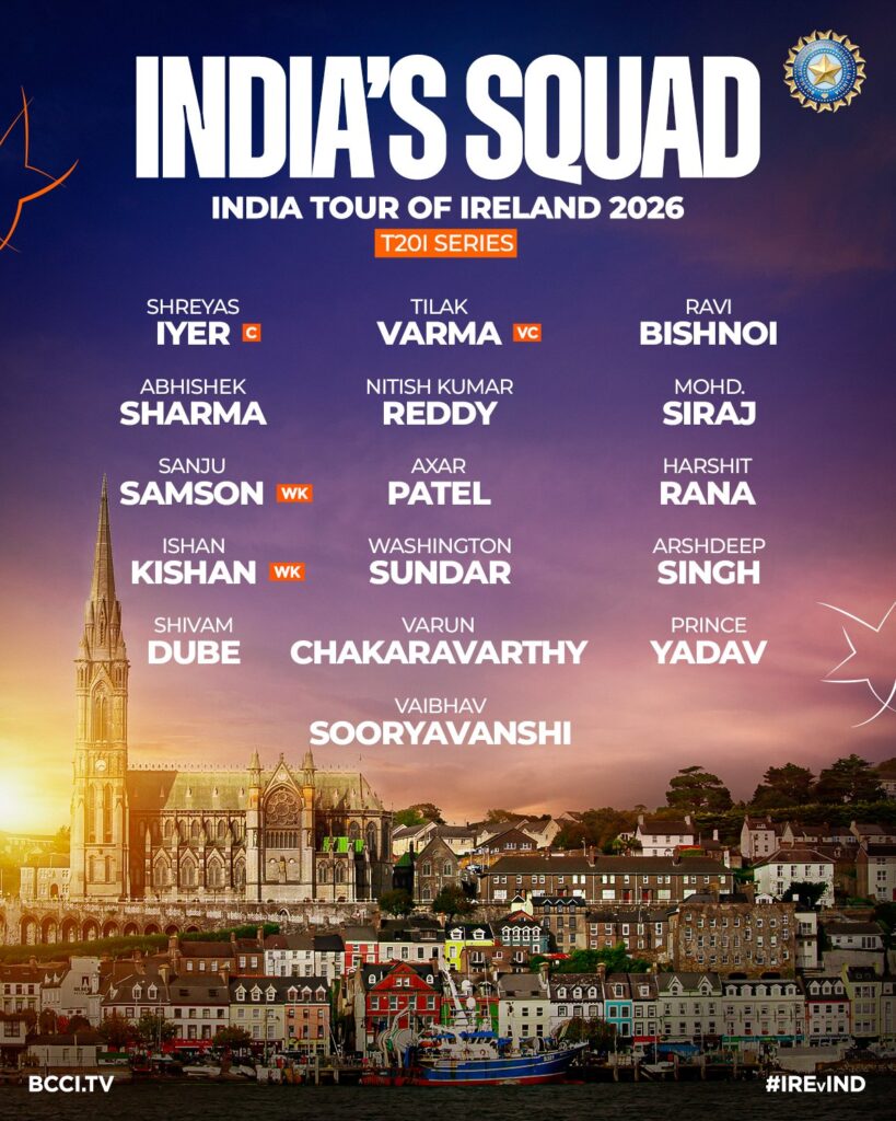 Team India T20 Squad 2026: श्रेयस अय्यर बने नए कप्तान, वैभव सूर्यवंशी की एंट्री, सूर्या बाहर 21 WhatsApp Image 2026 06 06 at 15.40.58