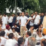 Rahul Gandhi protest PM residence