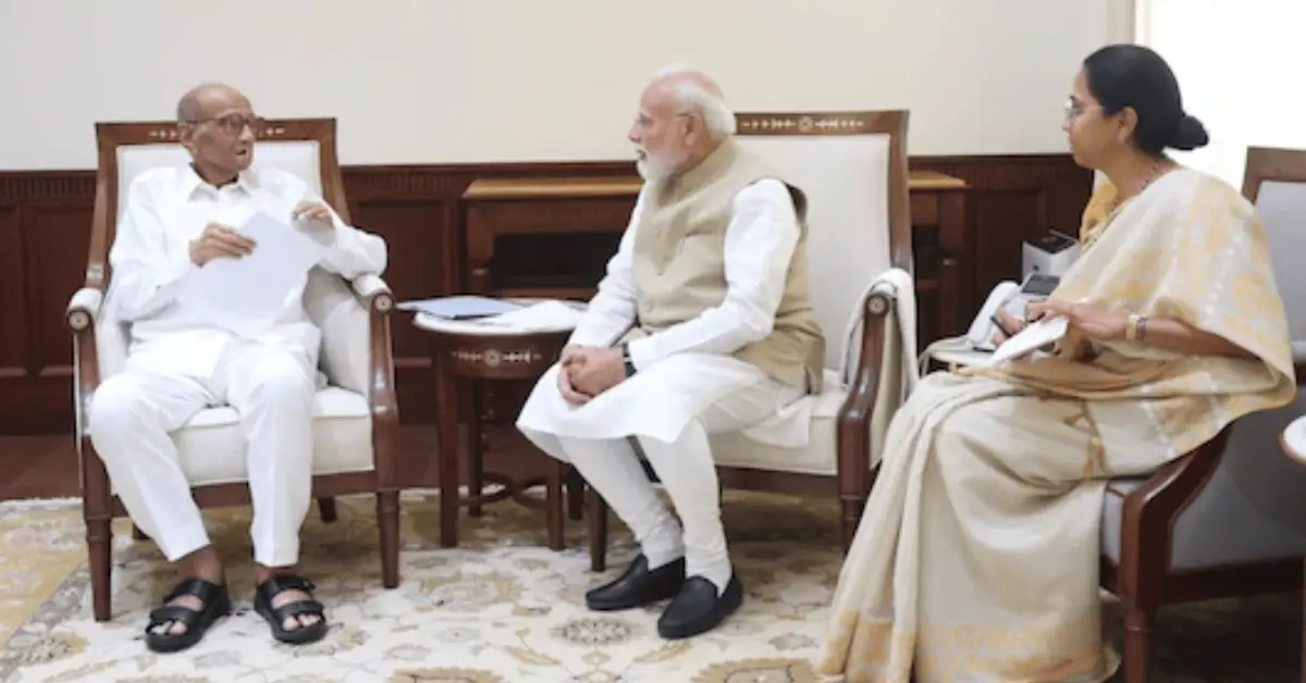 Sharad Pawar PM Modi meeting
