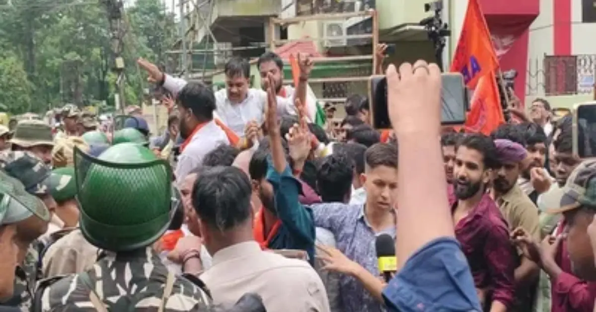 ABVP Protest Ranchi