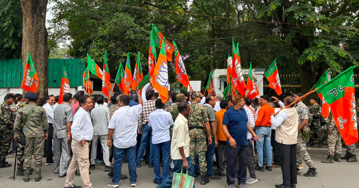 BJP Protest Ranchi