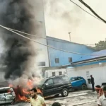 Ranchi Tata Auto Motors Workshop Fire