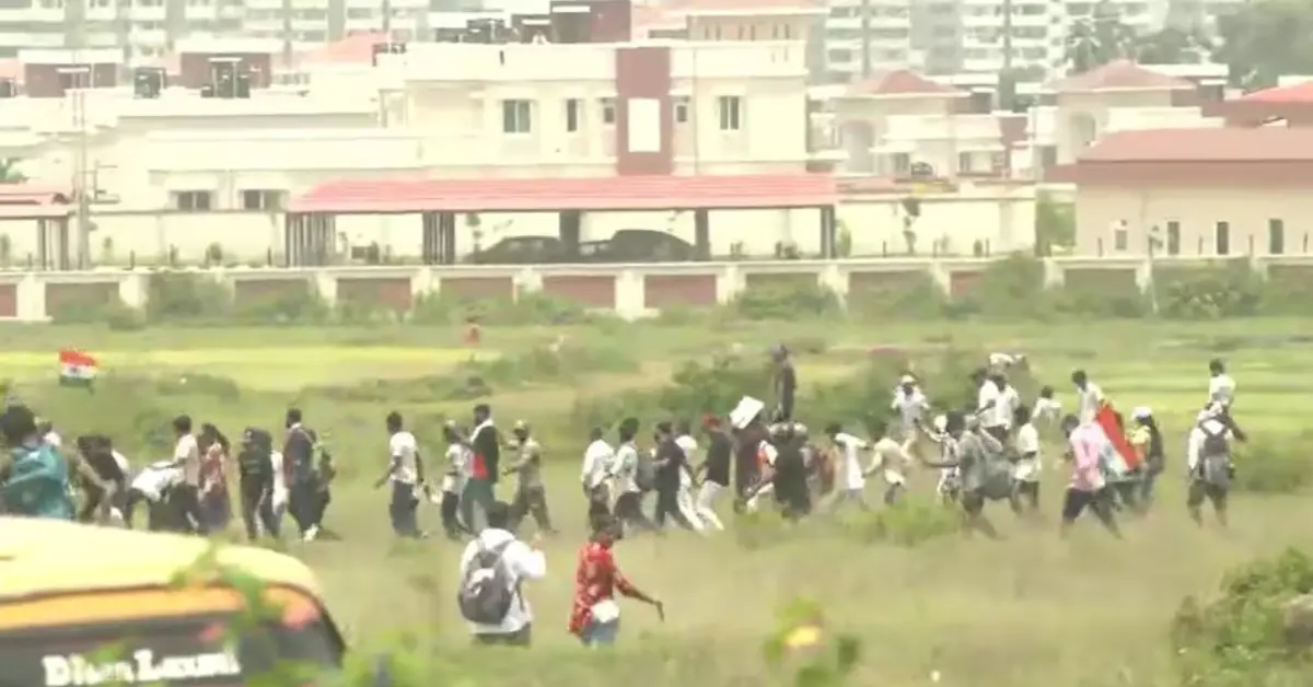Tear gas Ranchi