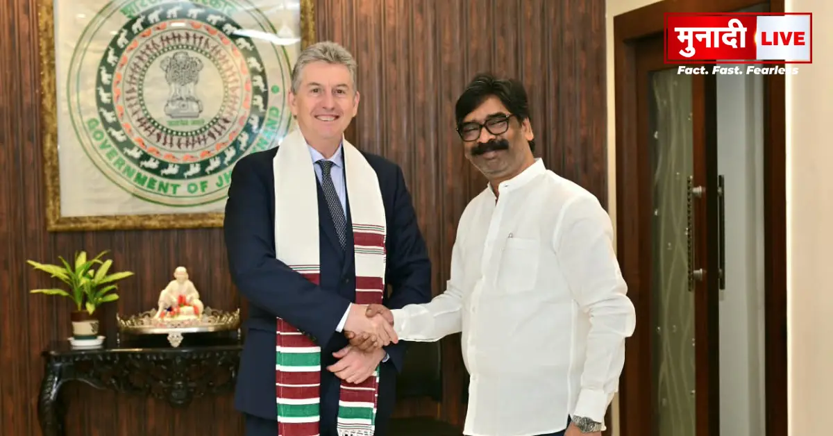 Hemant Soren Bernard Lynch Meeting