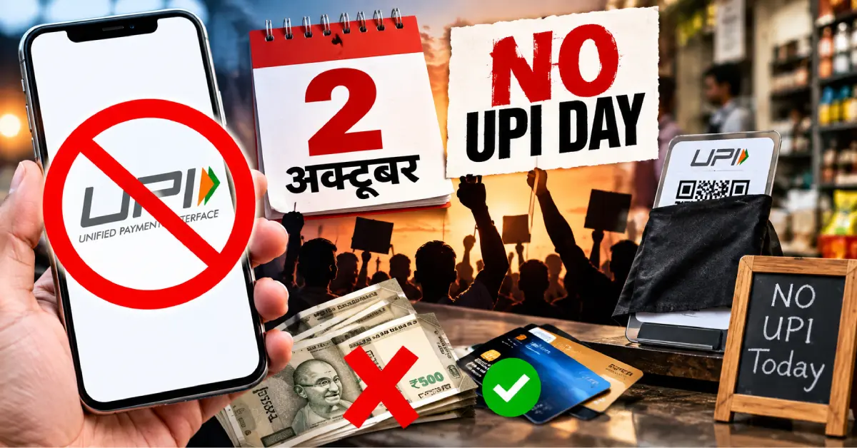 No UPI Day 2 October
