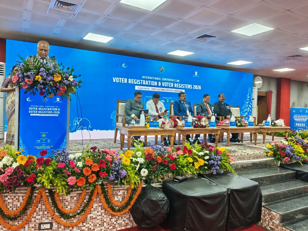 रांची में मतदाता पंजीकरण और वोटर लिस्ट पर अंतरराष्ट्रीय सम्मेलन शुरू, 58 शोध-पत्रों पर होगा मंथन 4 WhatsApp Image 2026 09 02 at 17.43.06