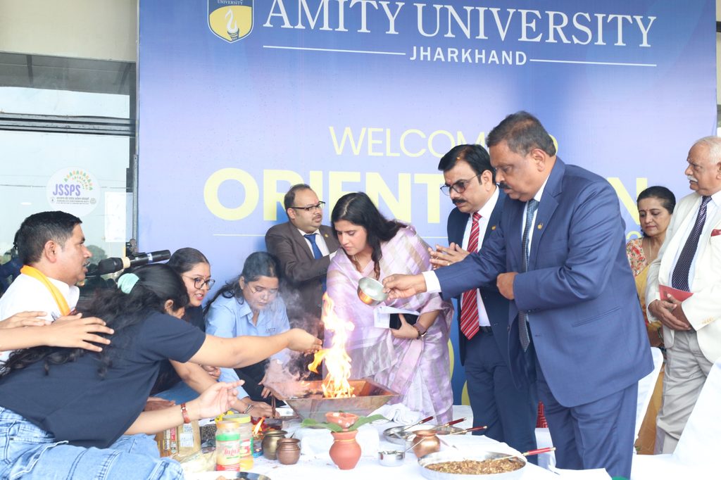 अमिटी यूनिवर्सिटी झारखंड में ओरिएंटेशन प्रोग्राम 2026, नए विद्यार्थियों को मिली नई उड़ान की शुरुआत 19 WhatsApp Image 2026 09 10 at 8.18.27 PM