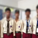 Five students from Latehar Eklavya School
