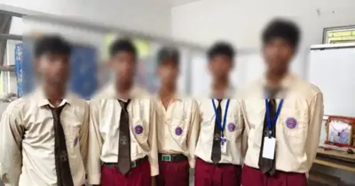 Five students from Latehar Eklavya School