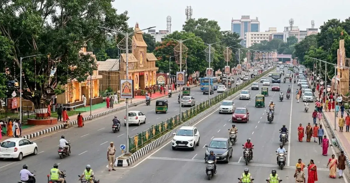 Ranchi Durga Puja Traffic