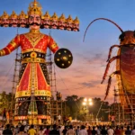 Ravana Dahan Cockroach Effigy